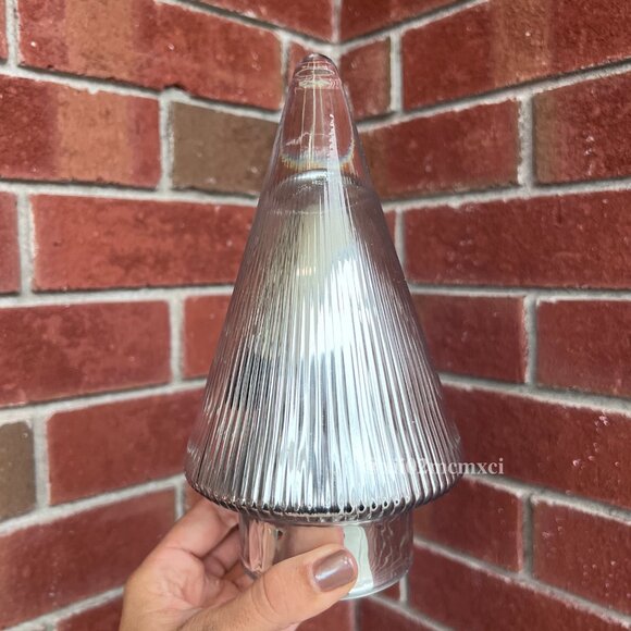 TARGET THRESHOLD MEDIUM RIBBED GLASS TREE 1CT - Picture 1 of 3